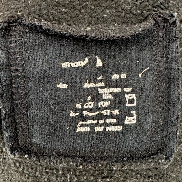 Lululemon | S | RARE Fuzzy White Logo Black Full-Zip Heavyweight Scuba Hoodie - Picture 6 of 6